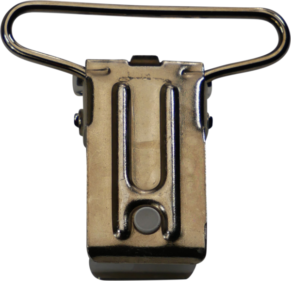 Hosenträger-Clip 36mm - altsilber